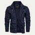 Men’s Thermal Military Style Zip-Up Fleece Lined Jacket