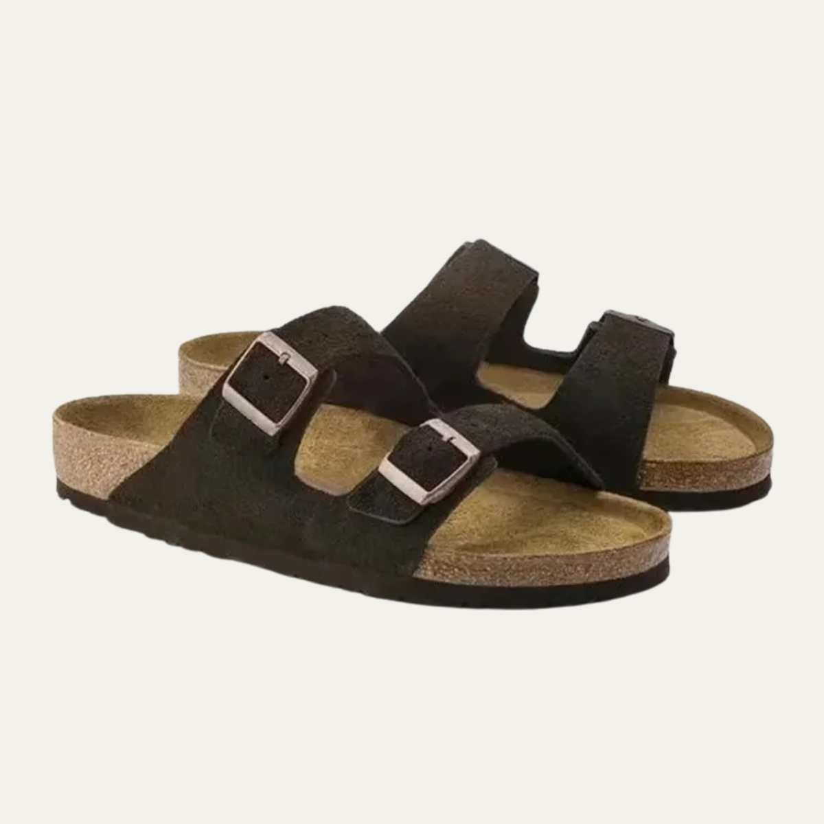 The Portofino Men's Elegant Leather Slippers with Adjustable Buckles