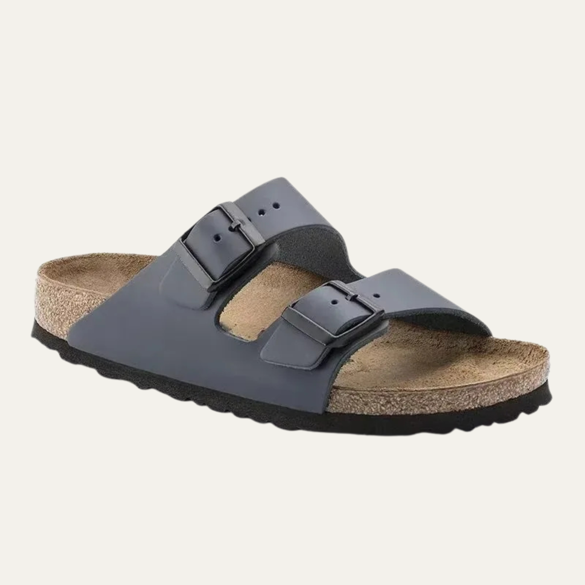 The Monterosso Men's Soft Sole Leather Slippers with Adjustable Buckles