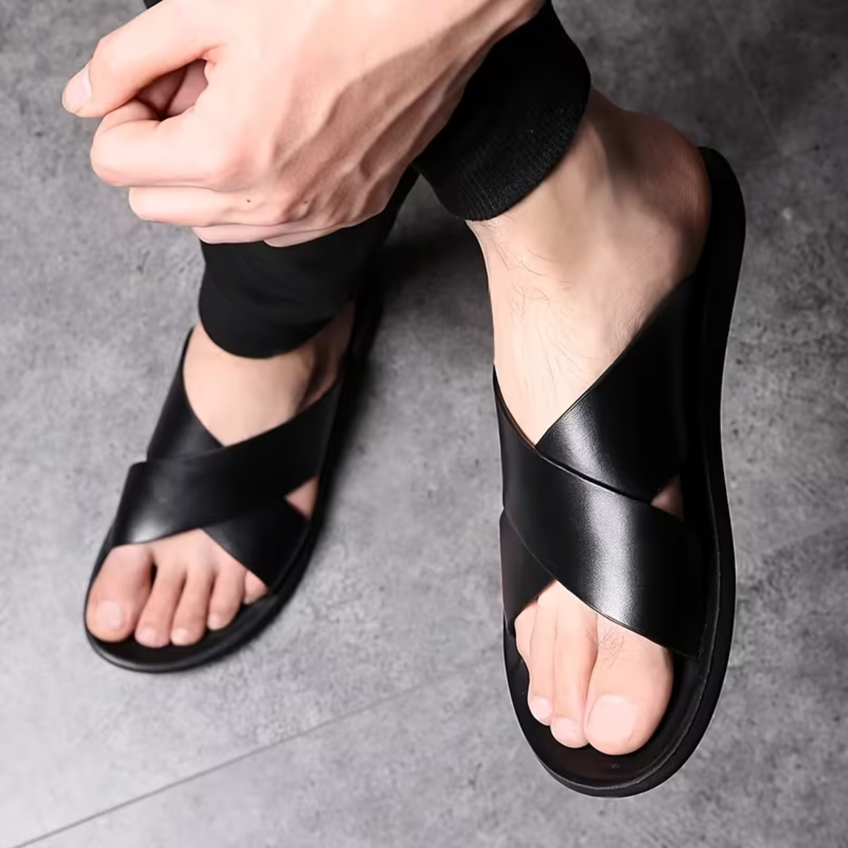 The Taormina Men’s Comfortable Street Style Slide Sandals