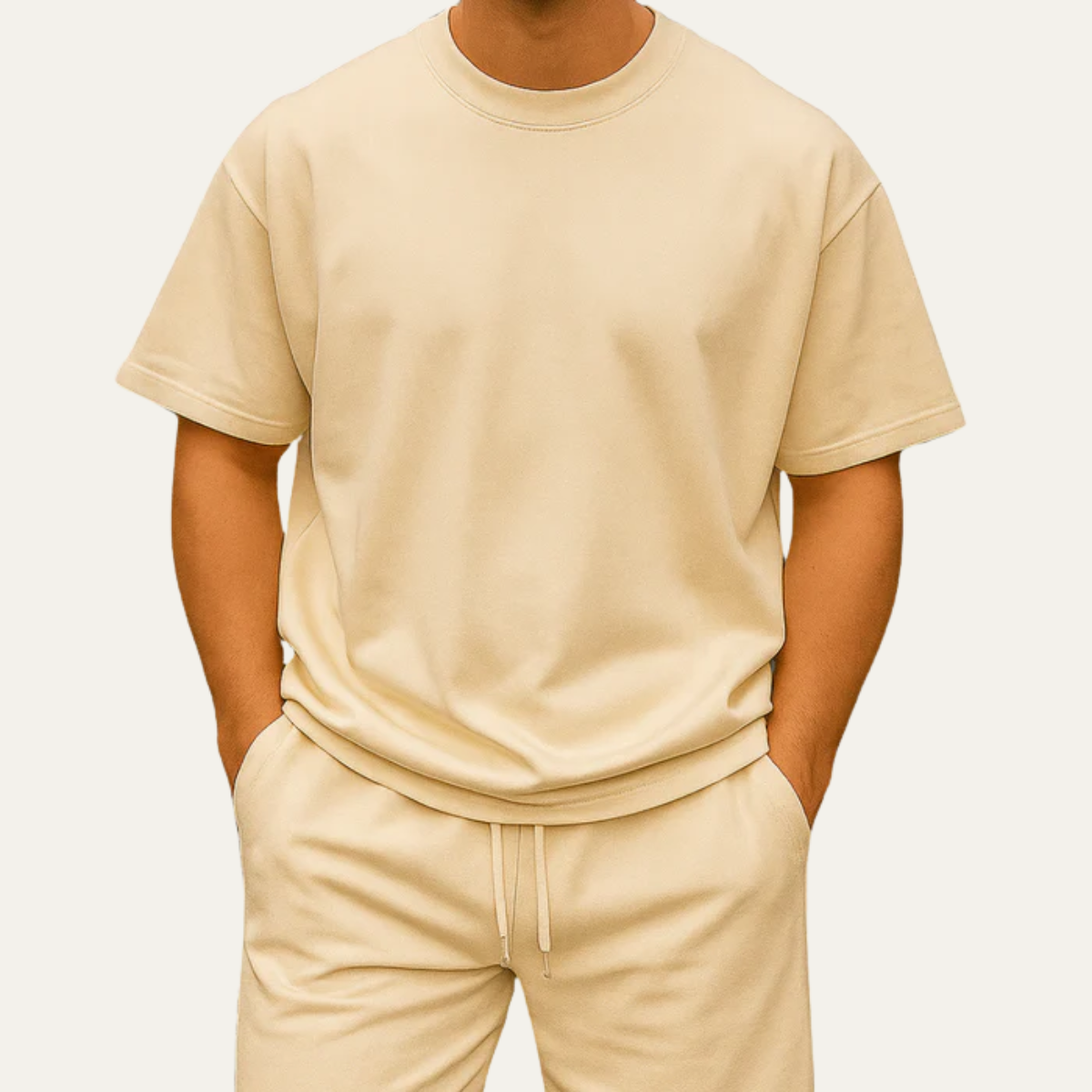 The Barbaresco Men’s Casual Summer Lounge Outfit - T Shirt & Shorts Co Ord Set