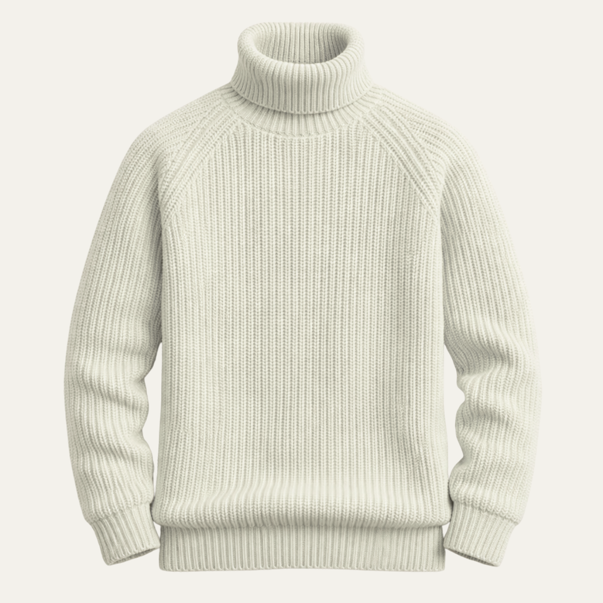 The Dundee Men's Chunky Wool Turtleneck Sweater