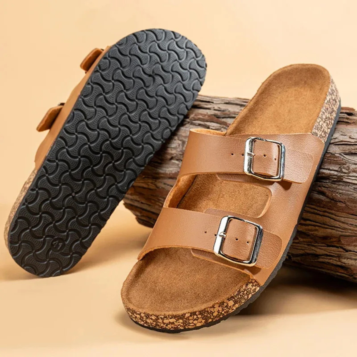The Vernazza Men’s Buckle Strap Sandals