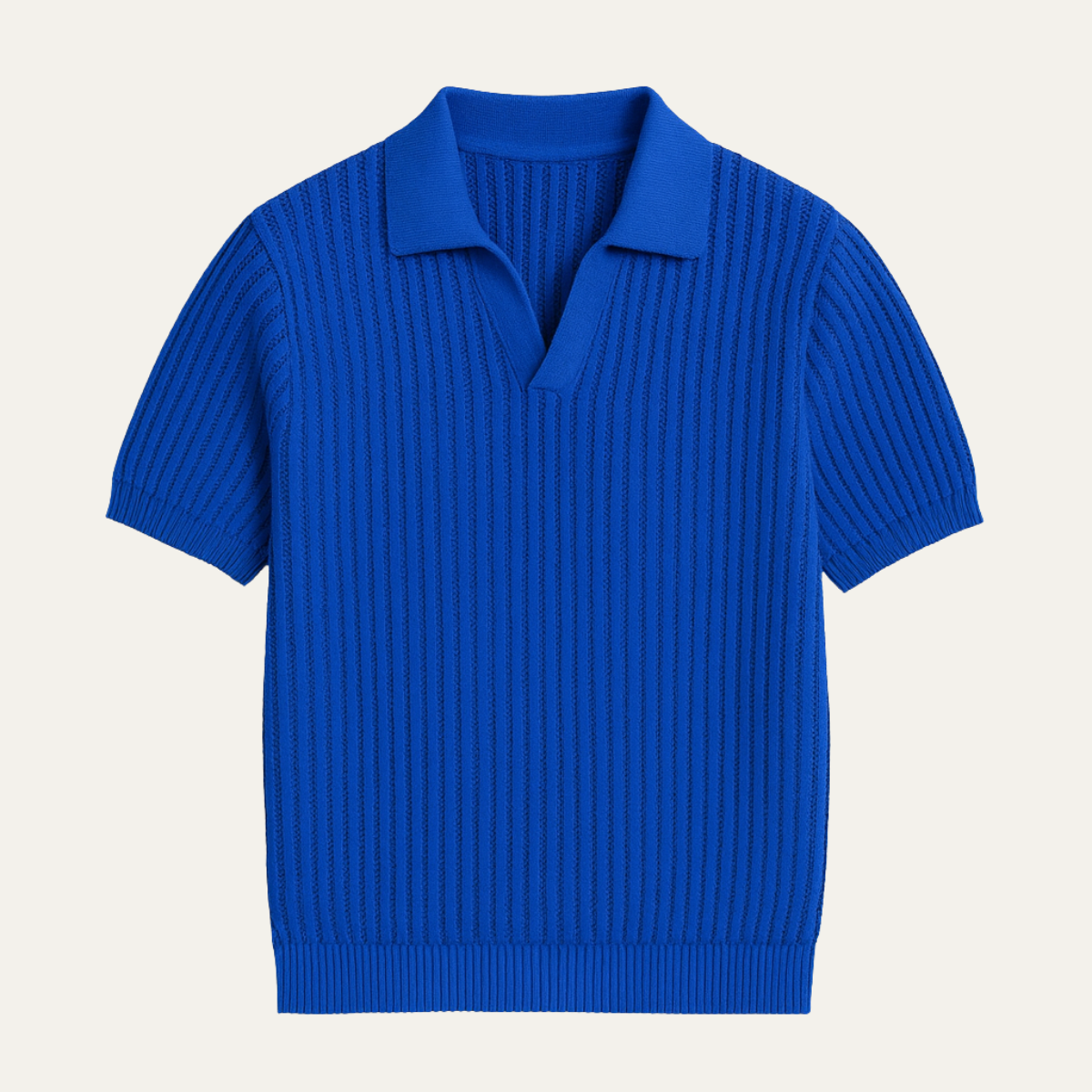The Darlinghurst Men’s Short Sleeve Knitted Polo Shirt Solid Color Casual Top
