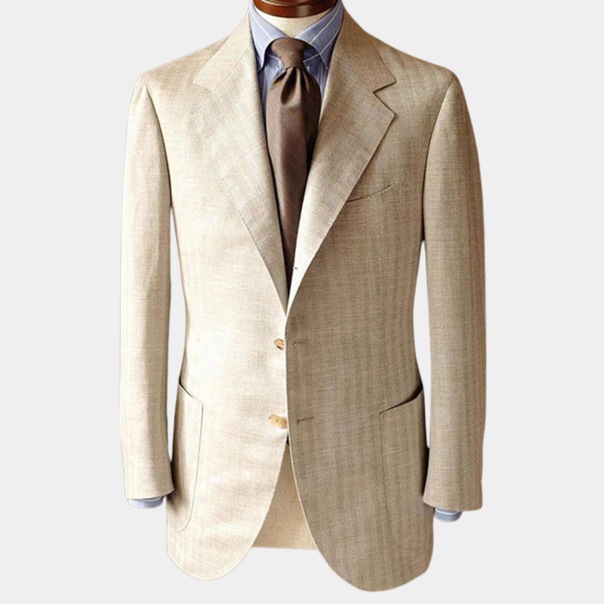 The Hartford Men’s Cotton Half Zip Ribbed Knit Blazer with Stand Collar