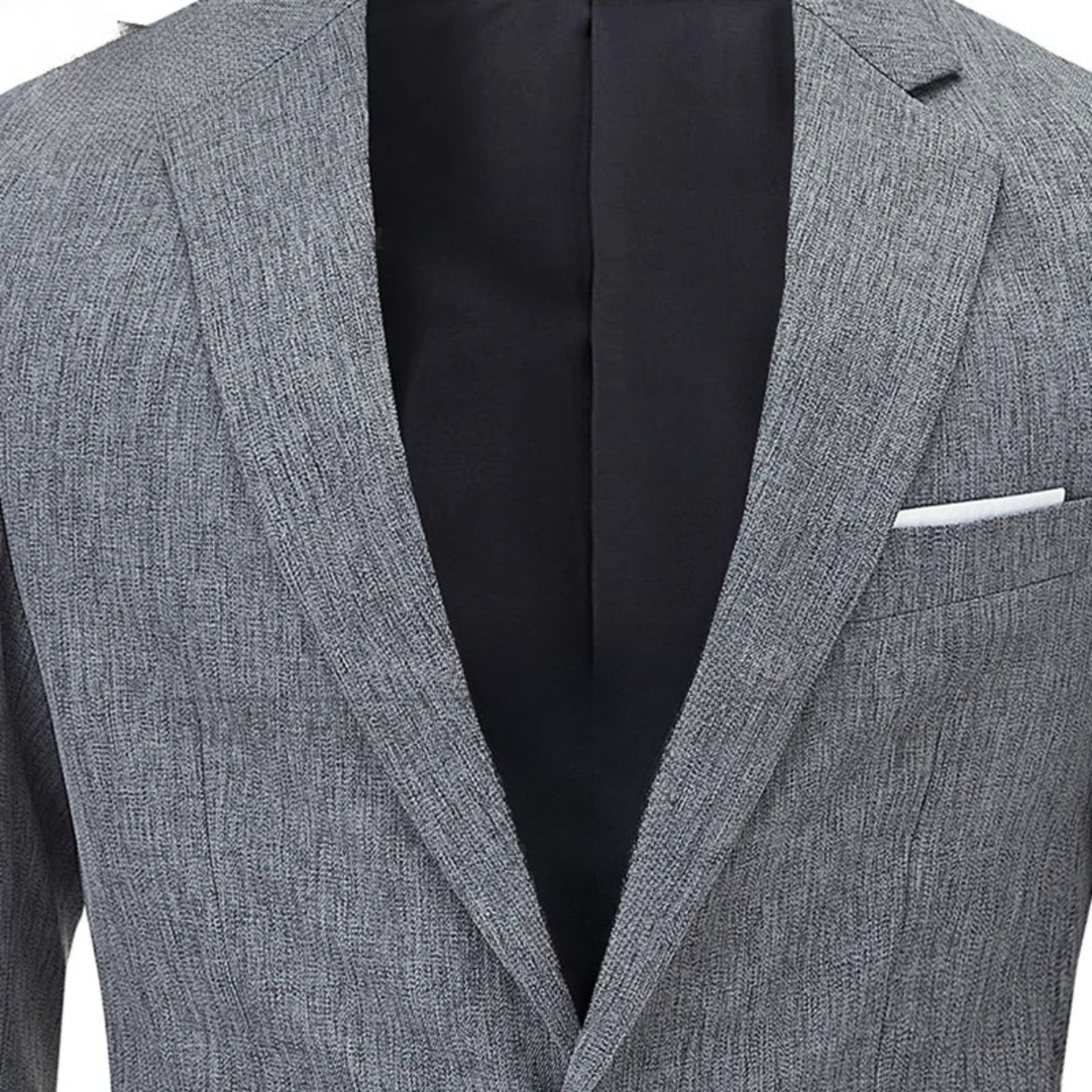 The Mandello Men’s Single Breasted Lightweight Slim Fit Linen Blazer