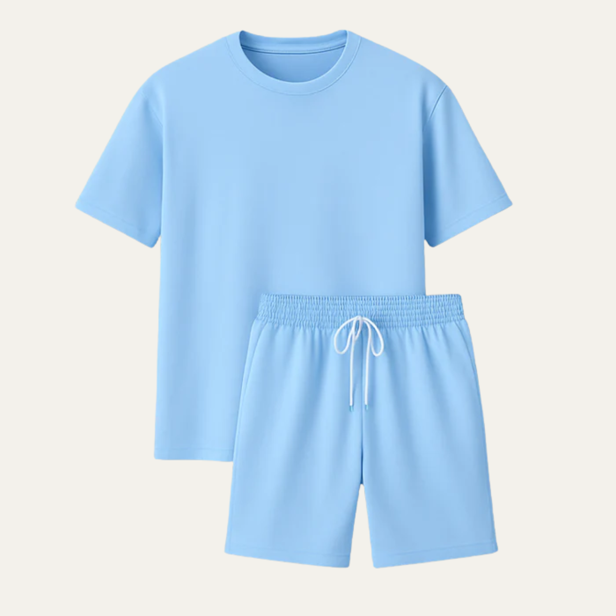 The Alba Men’s Summer Lounge Set - T Shirt & Shorts Co Ord Set