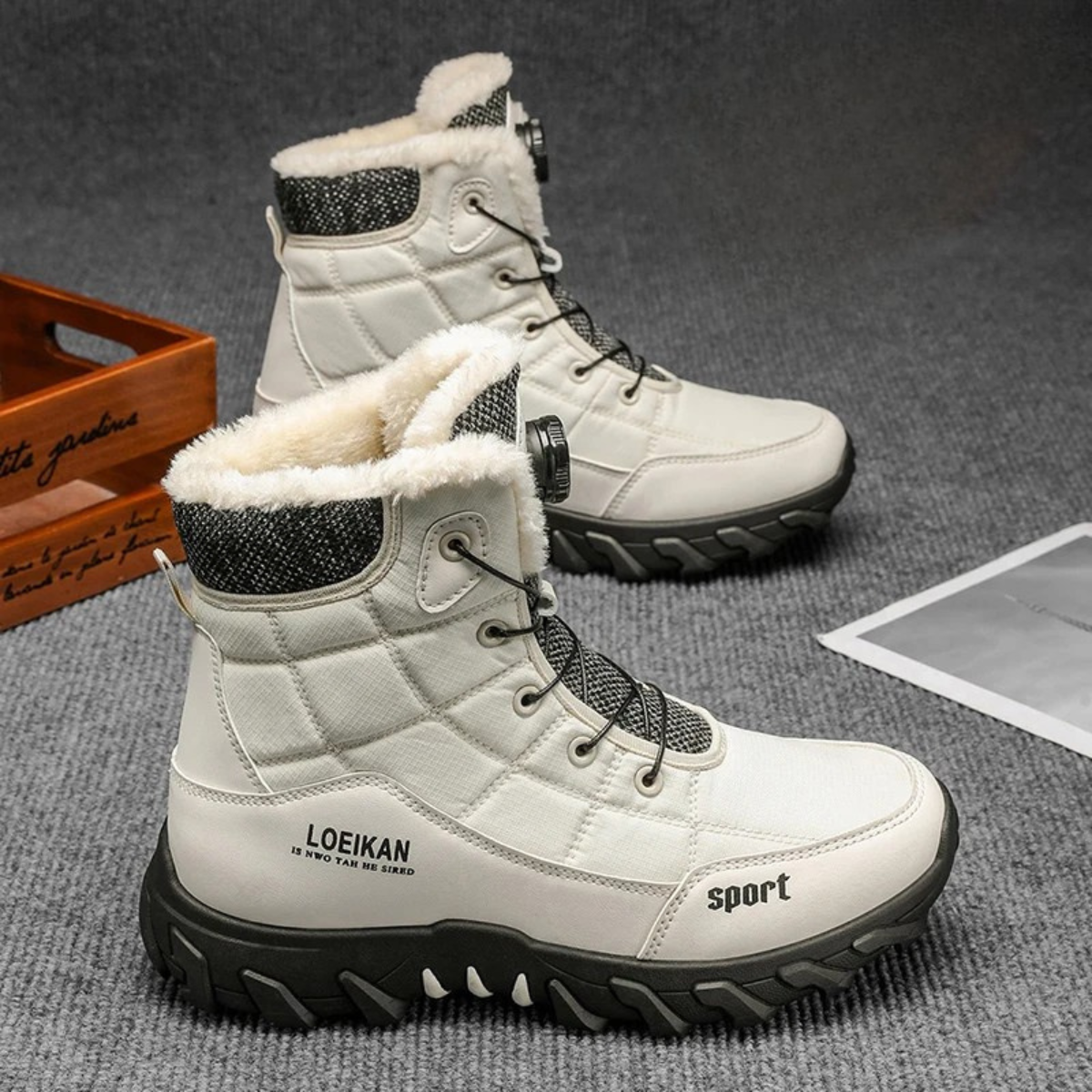 Men’s Stylish Plush Lined Snow Boots