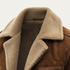 Men’s Vintage Faux Leather Shearling Fleece Jacket