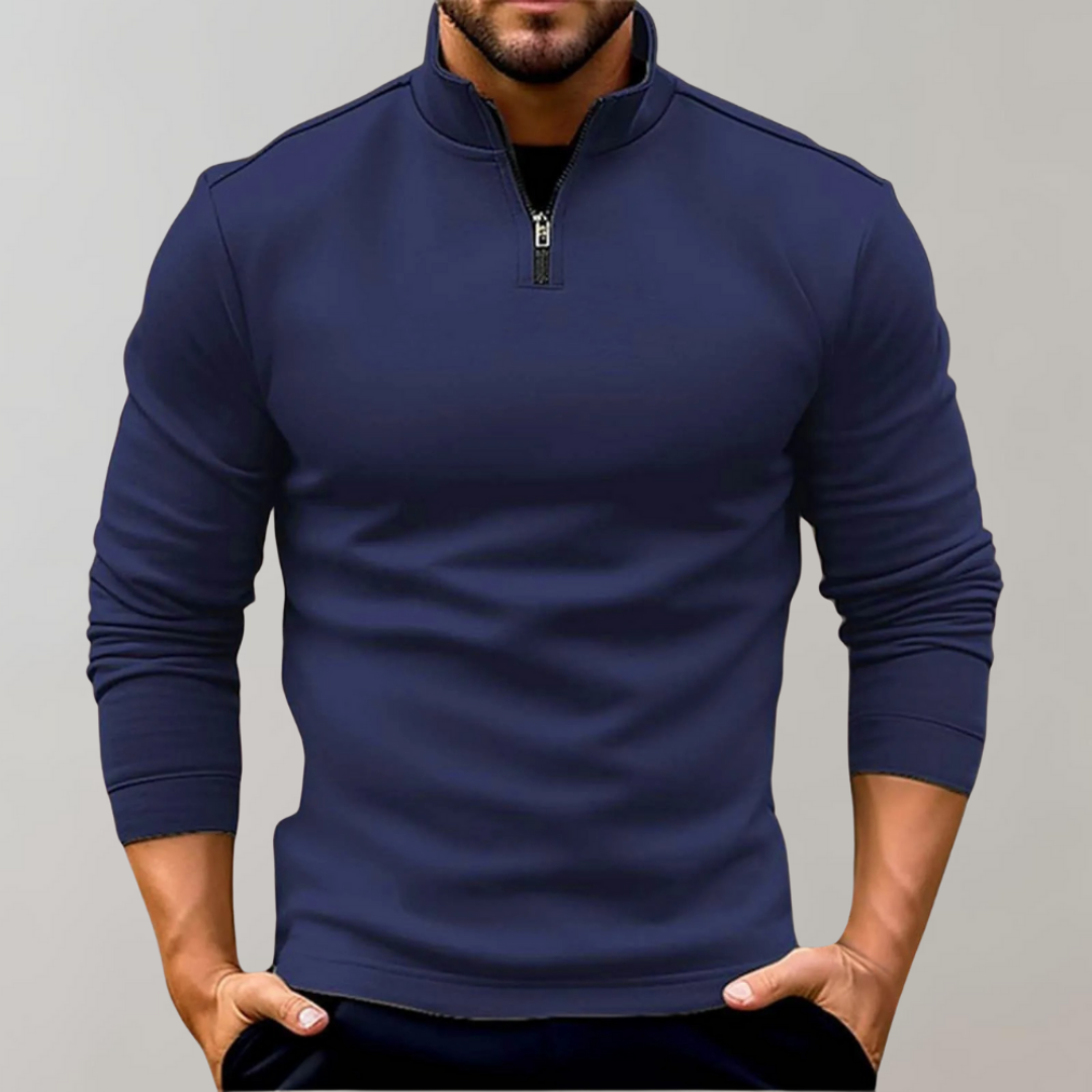 Men's Zip Neck Sweater | Casual