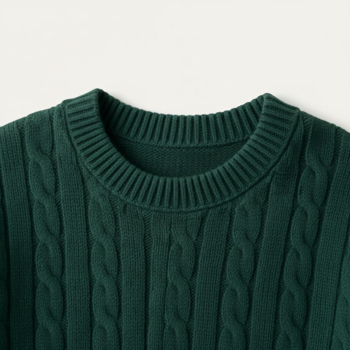 The Versailles Cashmere Merino Wool Knit Sweater for Men Green
