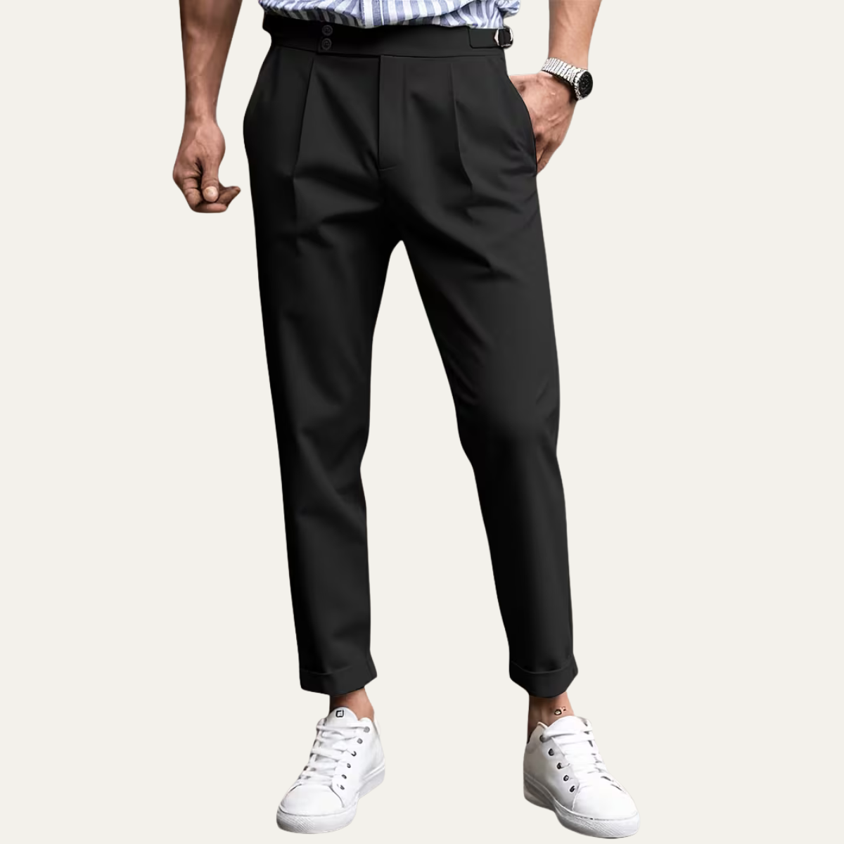 The Clare Valley Men’s Tailored Slim Fit Business Pleated Dress Pants