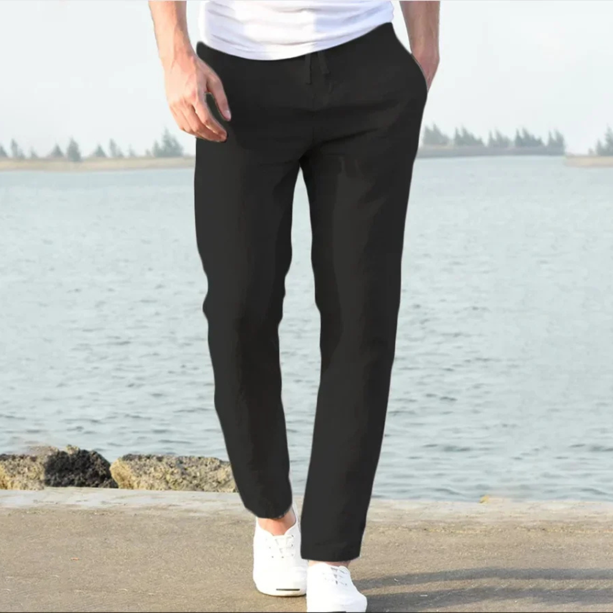 The McLean Men’s Casual Lightweight Linen Pants