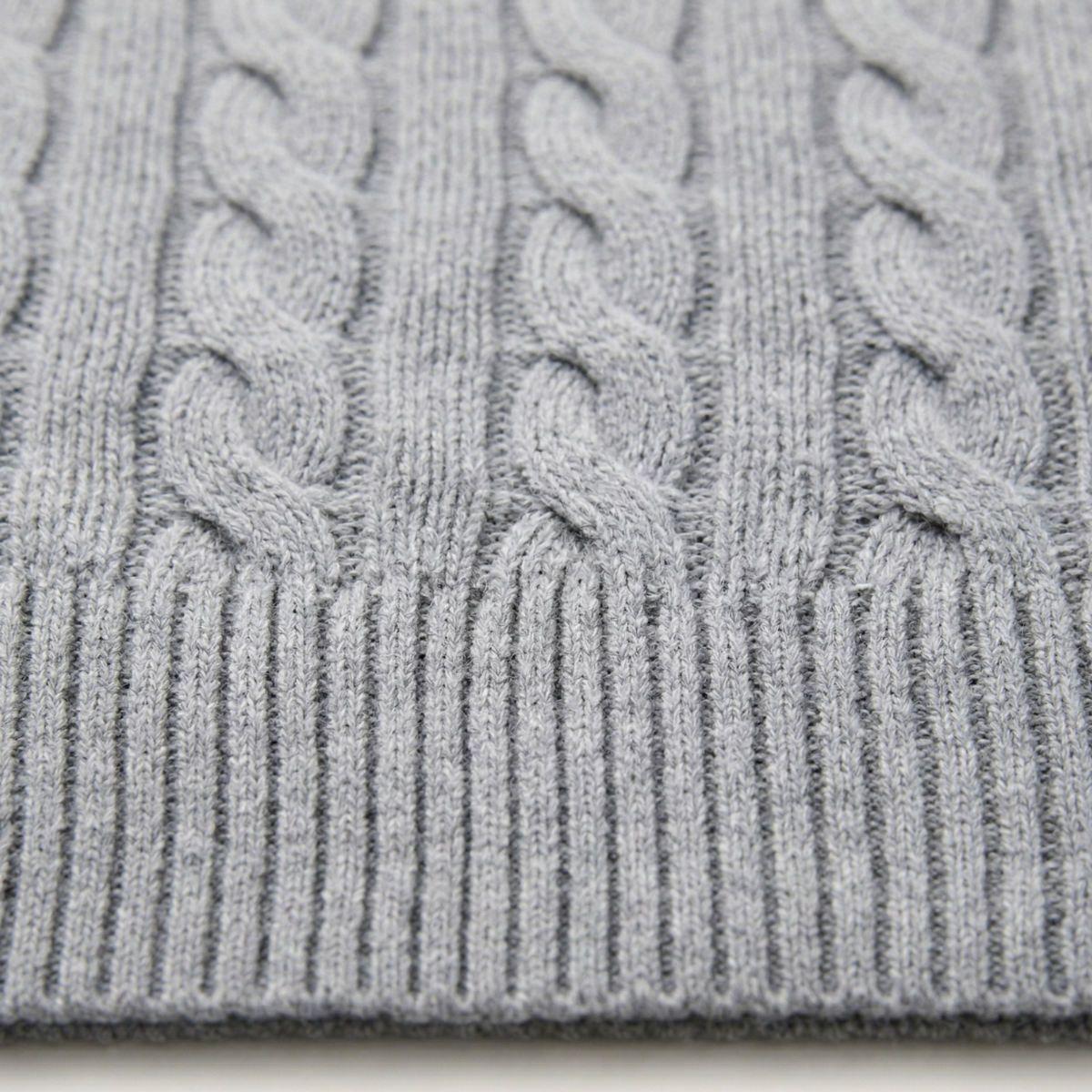 The Pesaro Men's Cable Knit High Neck Quarter Zip Sweater