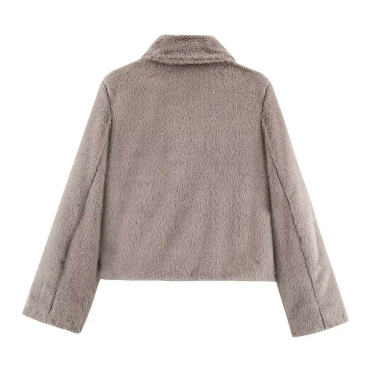 Women's Loose Lapel Jacket in Brown