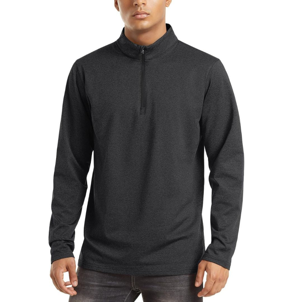 Men's Lightweight Zip Pullover | Casual Sweater