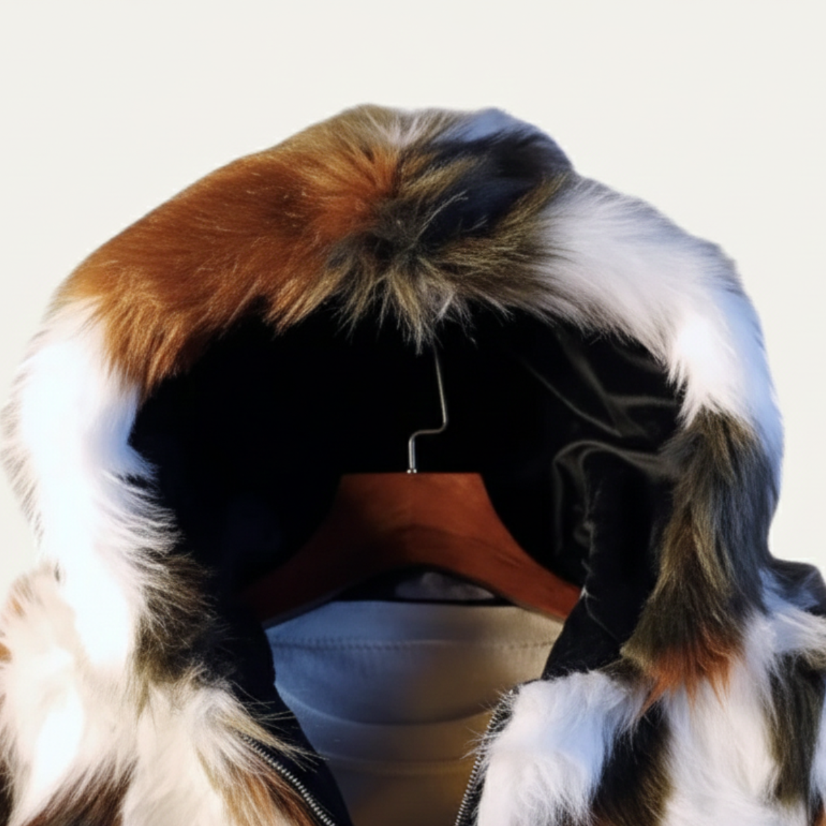 Men’s Elegant Soft Fur Hooded Winter Jacket