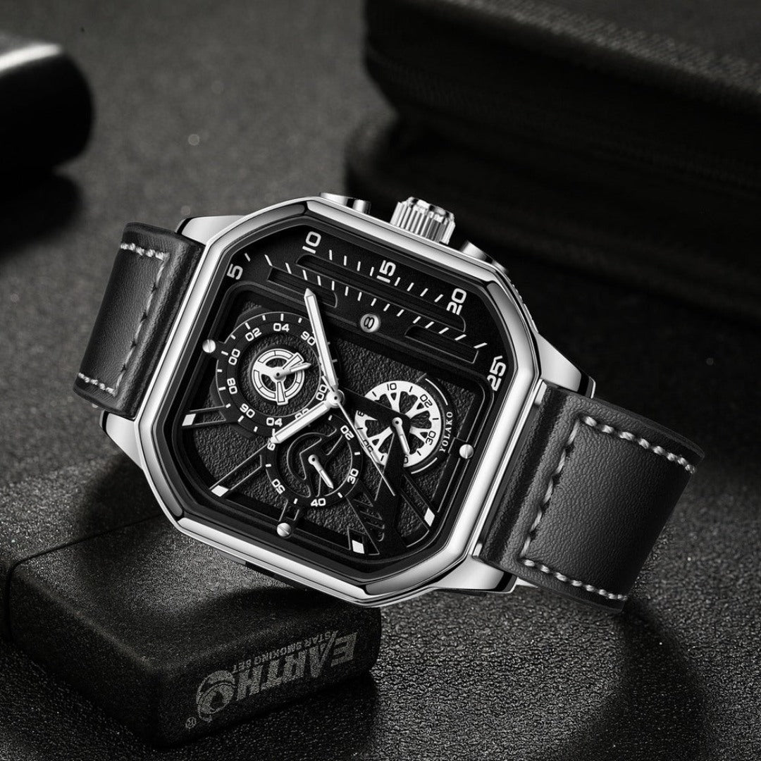 Square Chronograph Watch
