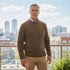 The Briarwood Men’s Oversized Knit Sweaters with Elbow Patches