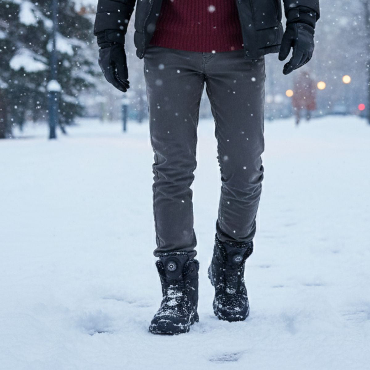 Men’s Stylish Plush Lined Snow Boots