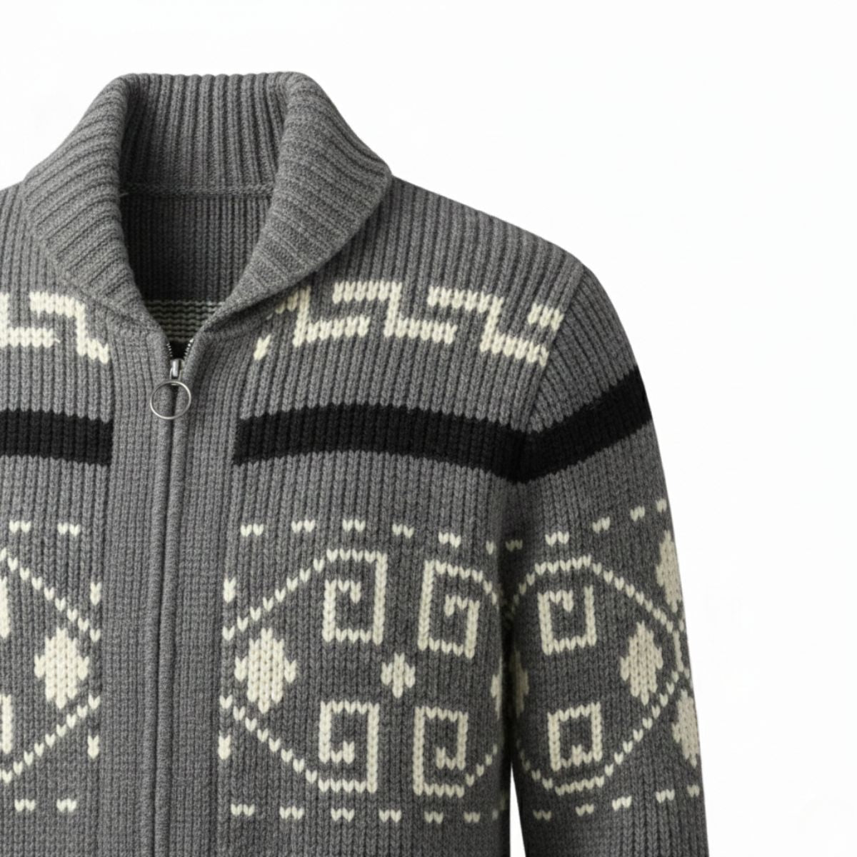 Men’s Vintage Thick Winter Shawl Collar Knit Cardigan