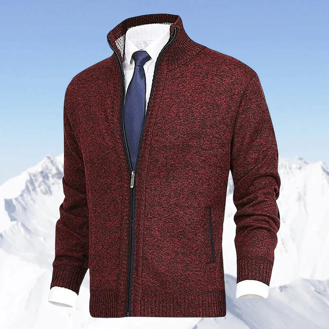 Men's Zipper Knit Cardigan | Casual
