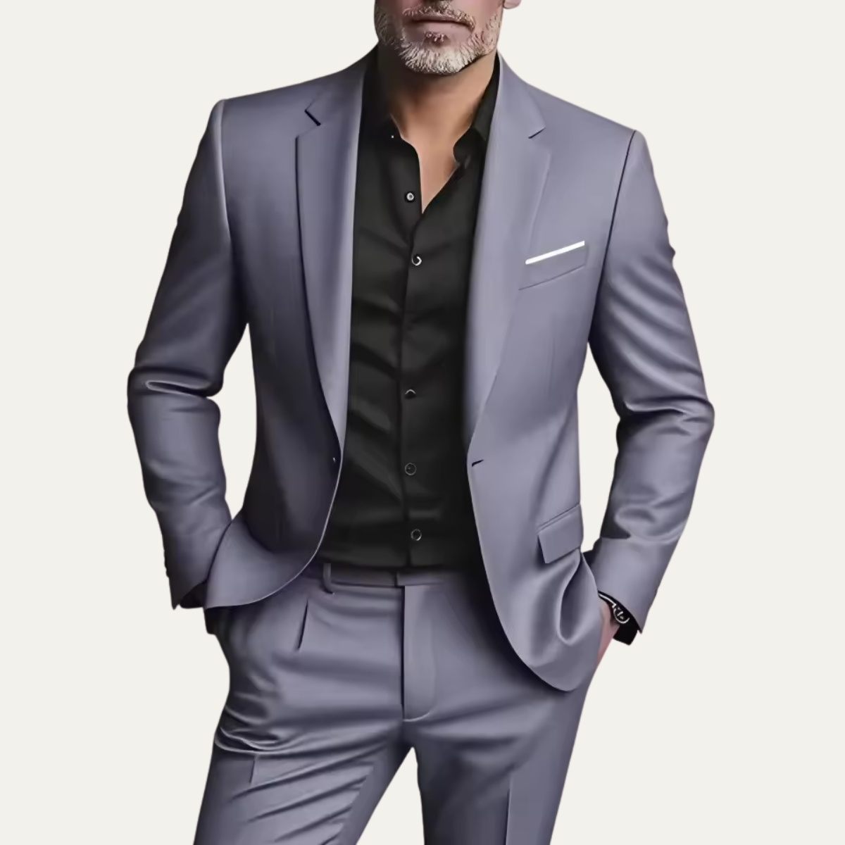 Men’s Elegant Slim Fit Suit Set – Business Blazer & Pants