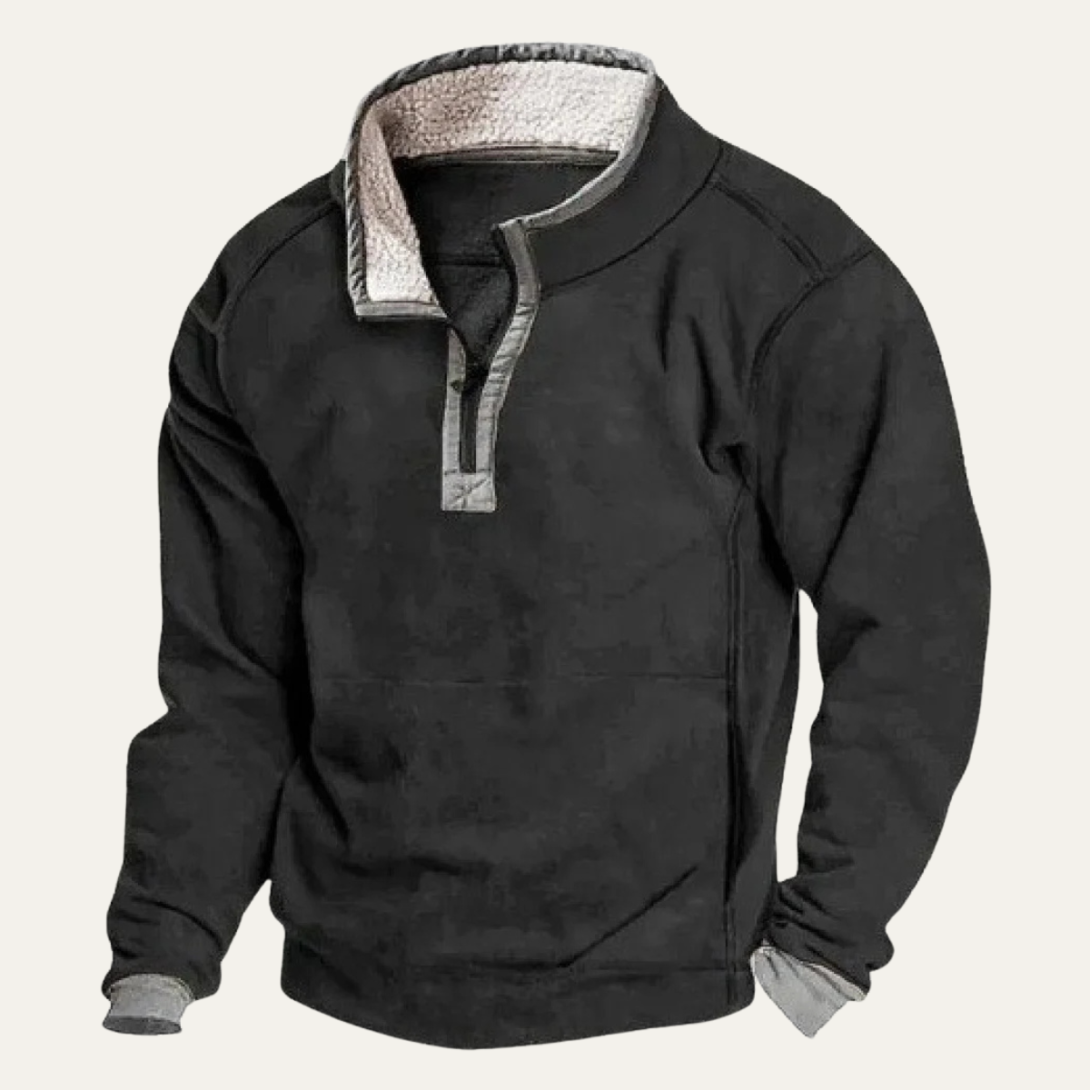 The Meadowpark Men's Stand Collar Half Button Outdoor Sweater