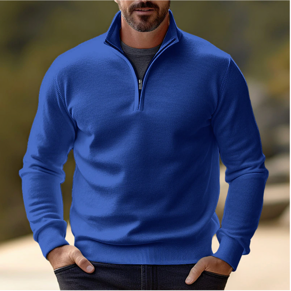 Men’s Casual Zipper Sweater | Pullover