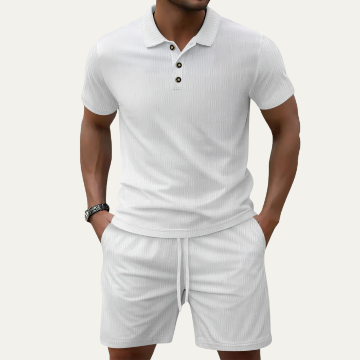 The Ragusa Men’s Casual Summer Set - Polo Shirt & Shorts Set