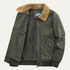 Men’s Warm Sherpa Lined Bomber Jacket