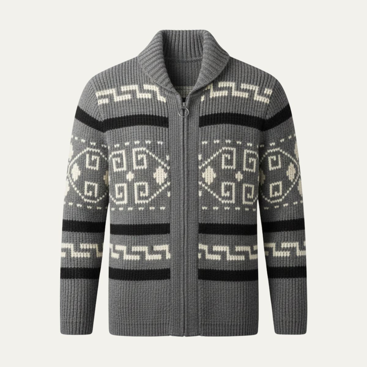 Men’s Vintage Thick Winter Shawl Collar Knit Cardigan