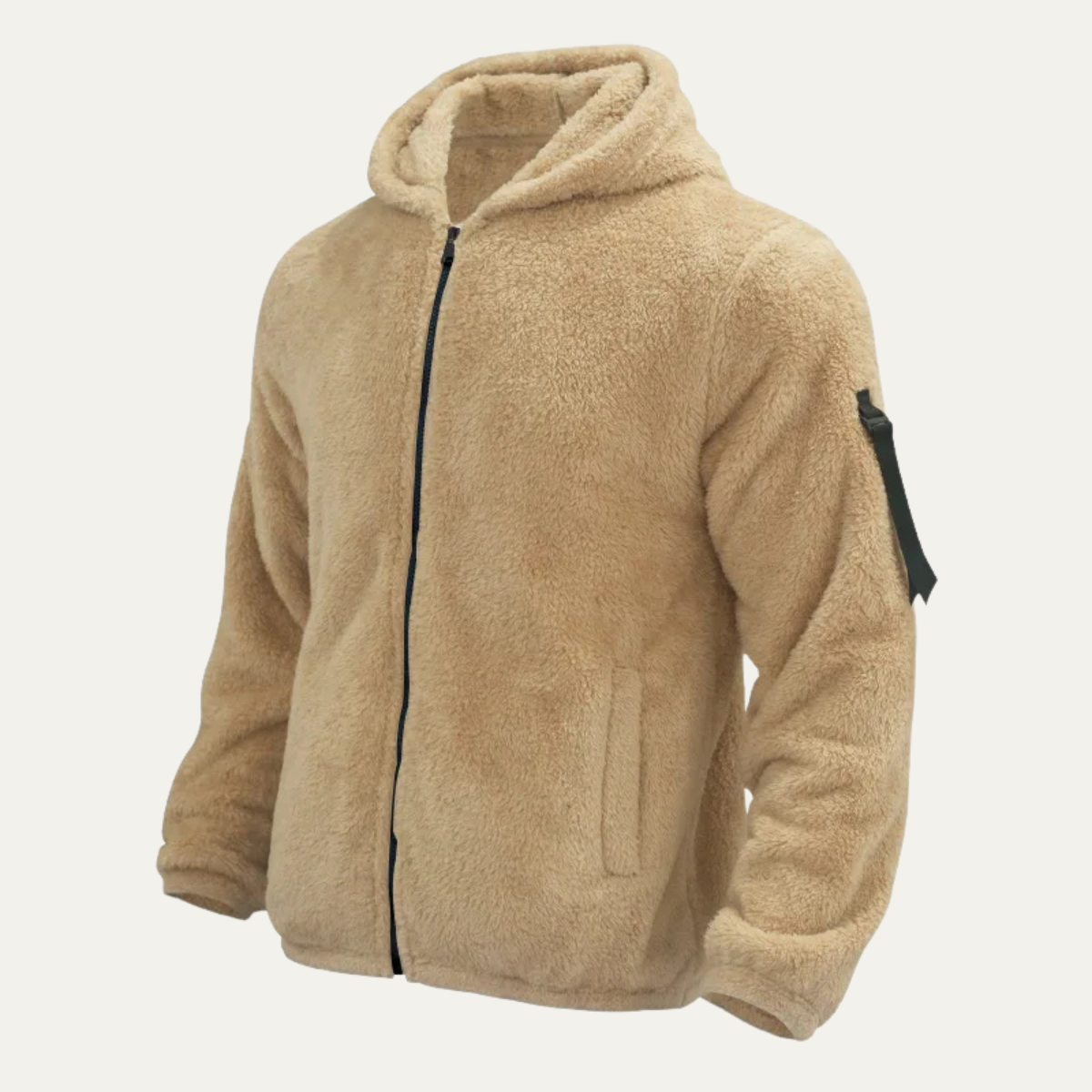 Men’s Fleece Warm Soft Velvet Hoodie Jacket