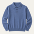Men's Collared Knit Pullover – Wool Blend