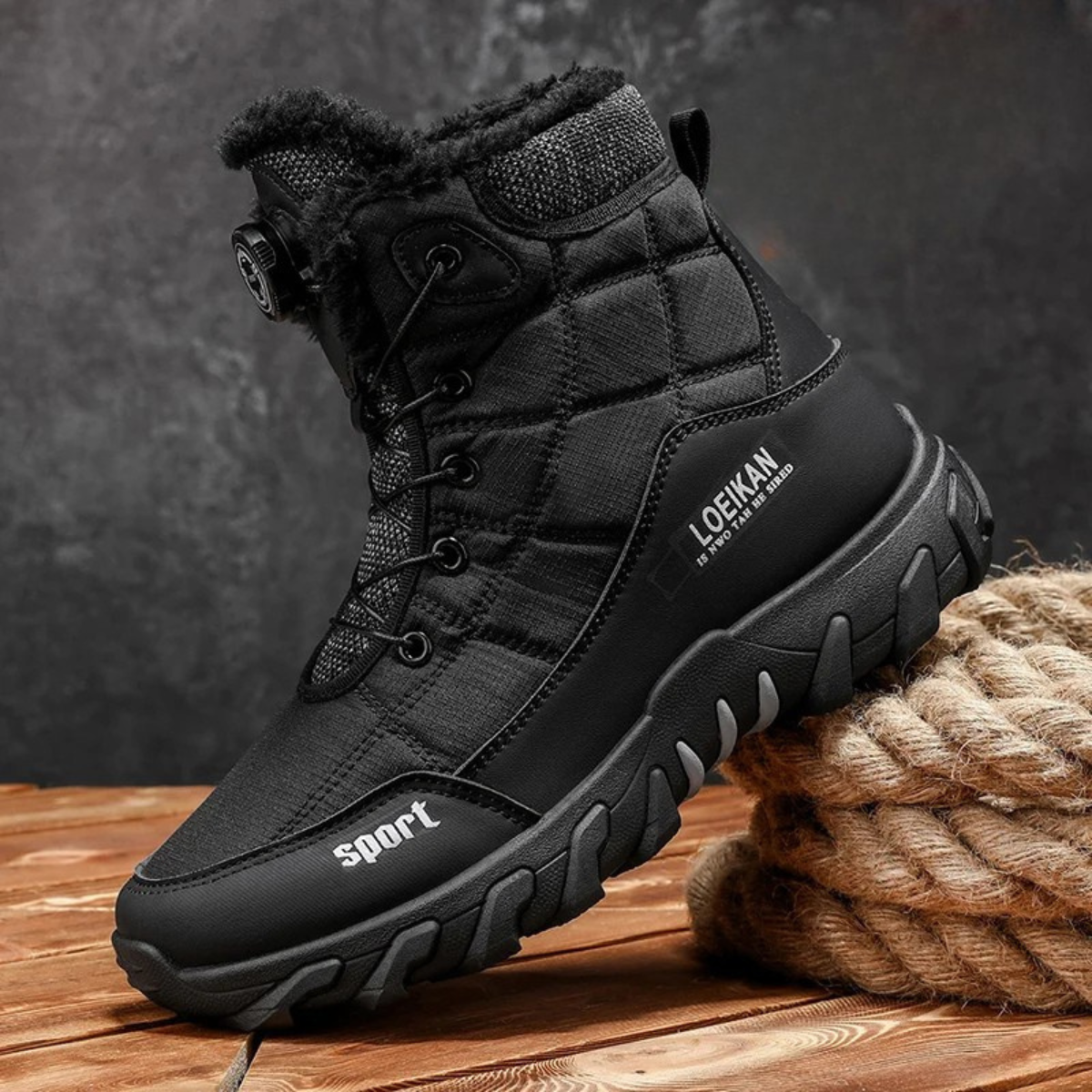 Men’s Stylish Plush Lined Snow Boots