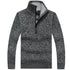 Men's Mock Neck Pullover – Half Zip Knit