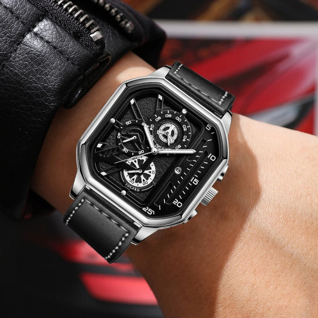 Square Chronograph Watch