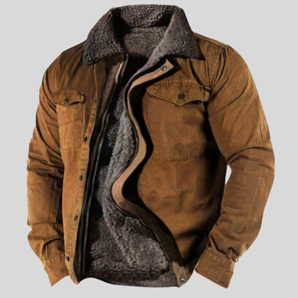 Men's Insulated Fleece Jacket | Button-Up