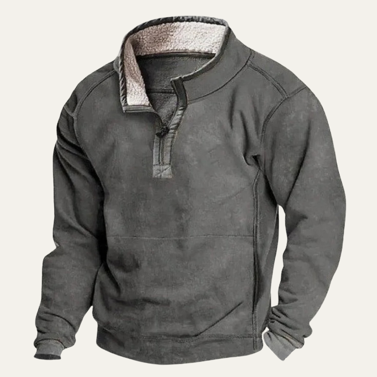 The Meadowpark Men's Stand Collar Half Button Outdoor Sweater