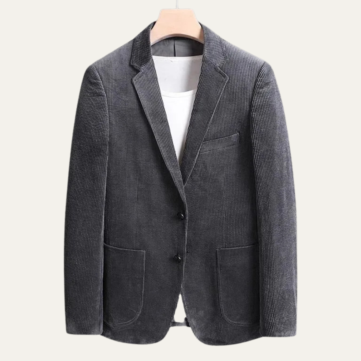 The Lancaster Men’s Thick Flannel  Corduroy Business Blazer