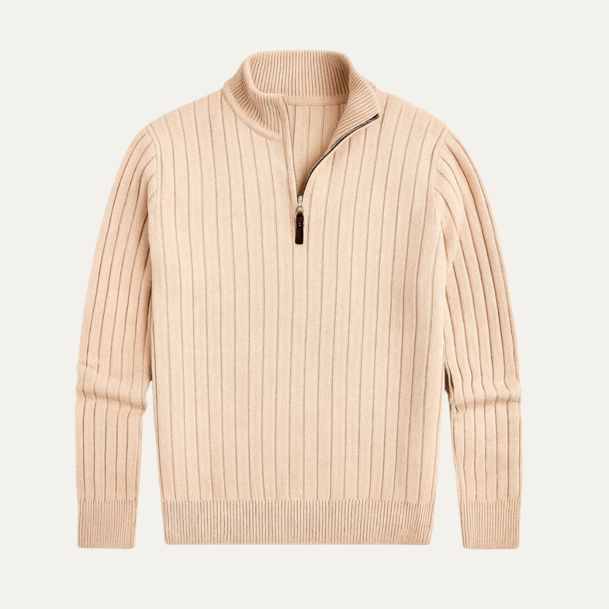The Oslo Quarter Zip Sweater for Men Old Money