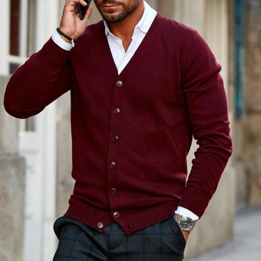 Men's V-Neck Cardigan | Casual