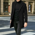 Men's Single Breasted Wool Blend Overcoat