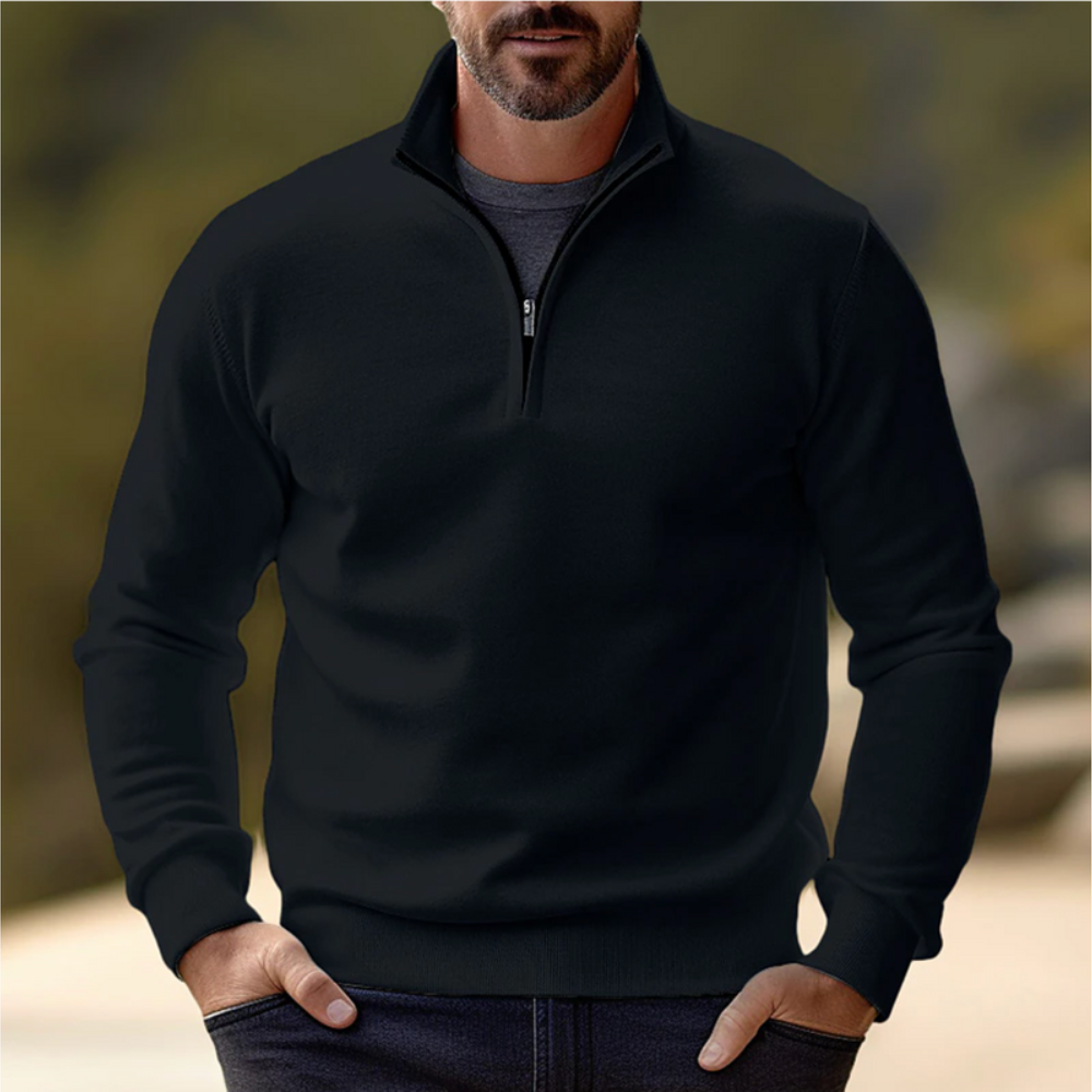 Men’s Casual Zipper Sweater | Pullover