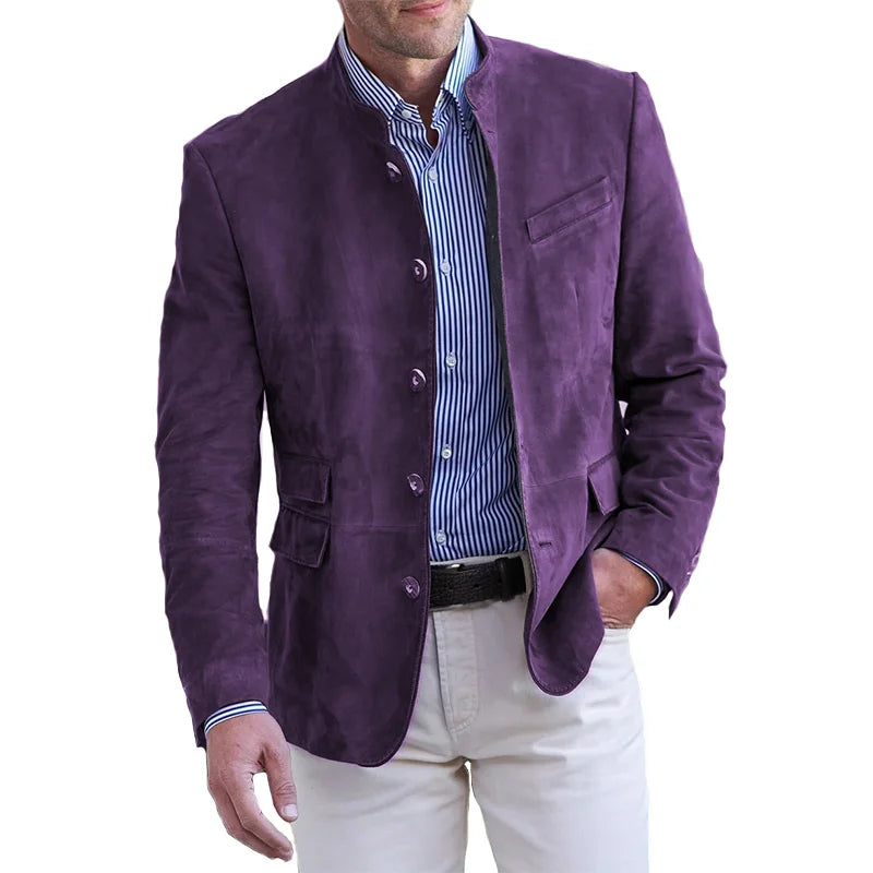 Classic Button-Down Autumn Jacket for Men