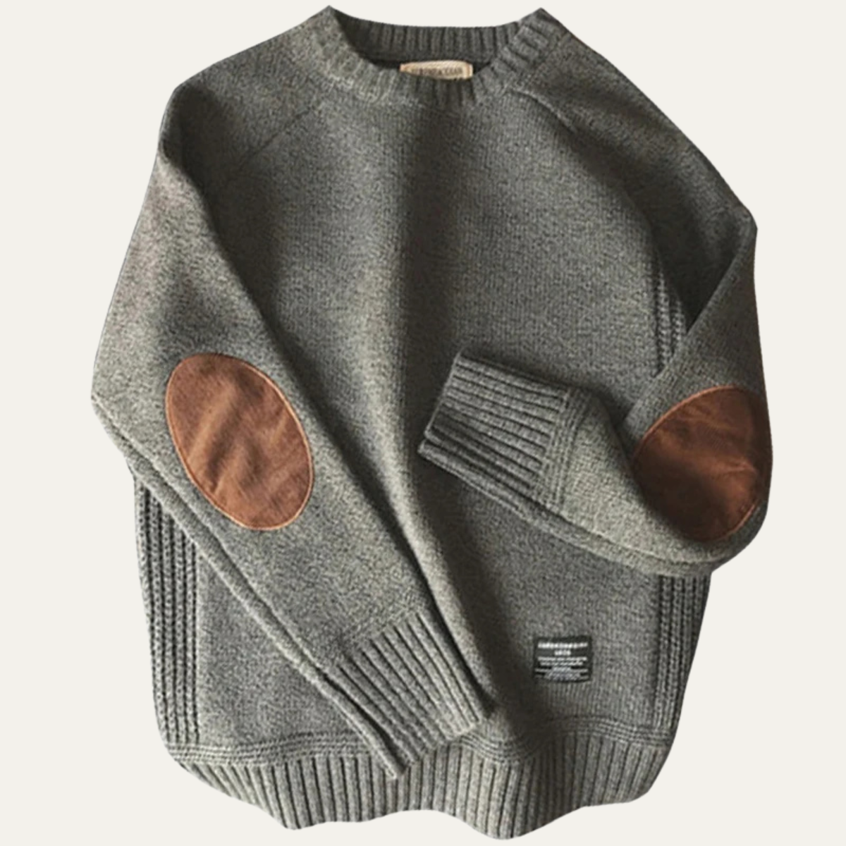 The Briarwood Men’s Oversized Knit Sweaters with Elbow Patches