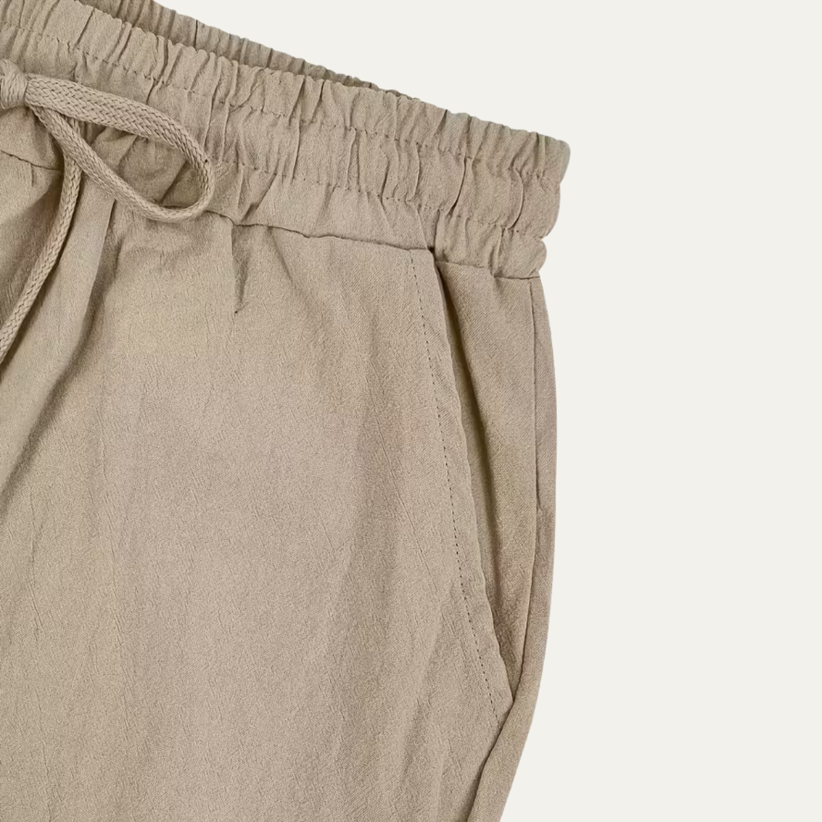 The Circular Quay Men’s Casual Pants Elastic Waist Loose Fit Linen Pants