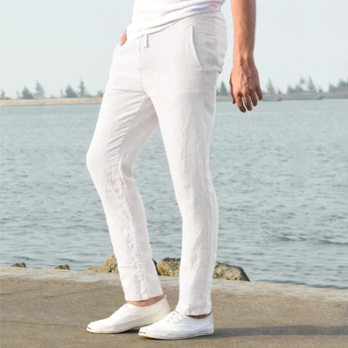 The McLean Men’s Casual Lightweight Linen Pants