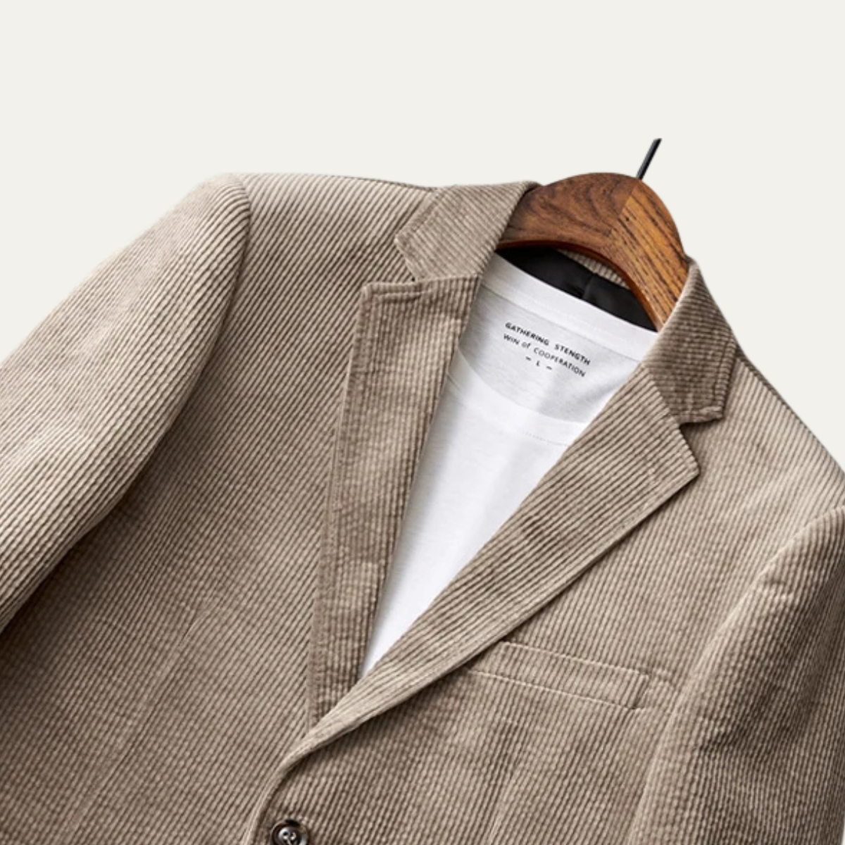 The Riccione Men’s Winter Slim Fit Casual Corduroy Blazer