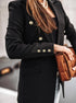 Women's Double Breasted Long Sleeve Blazer